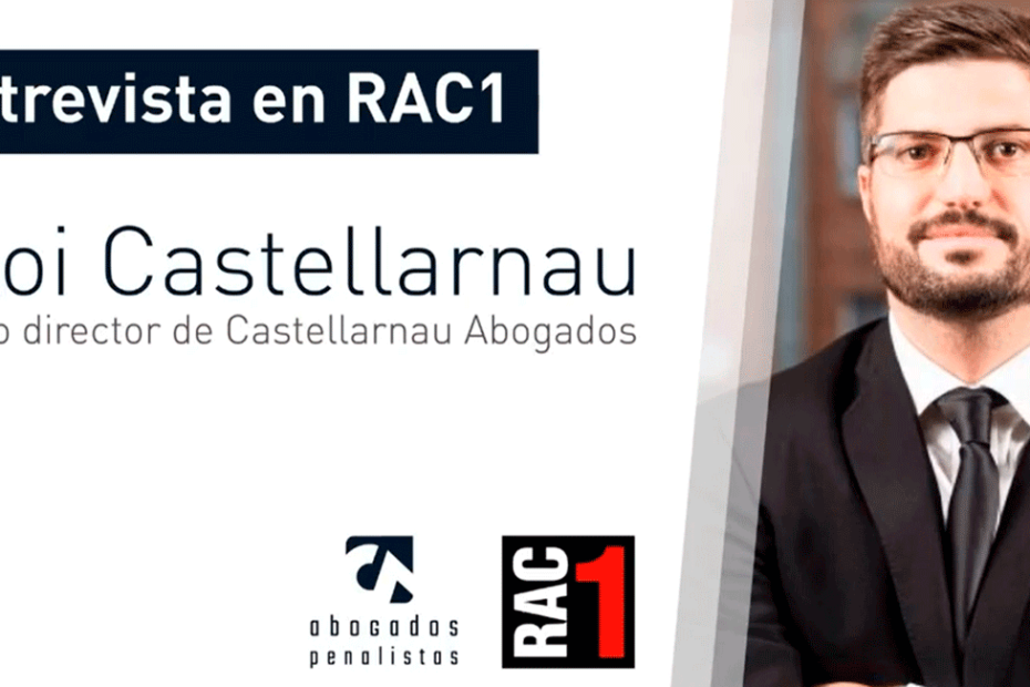 Cartel de la entrevista a Eloi Castellarnau en RAC1